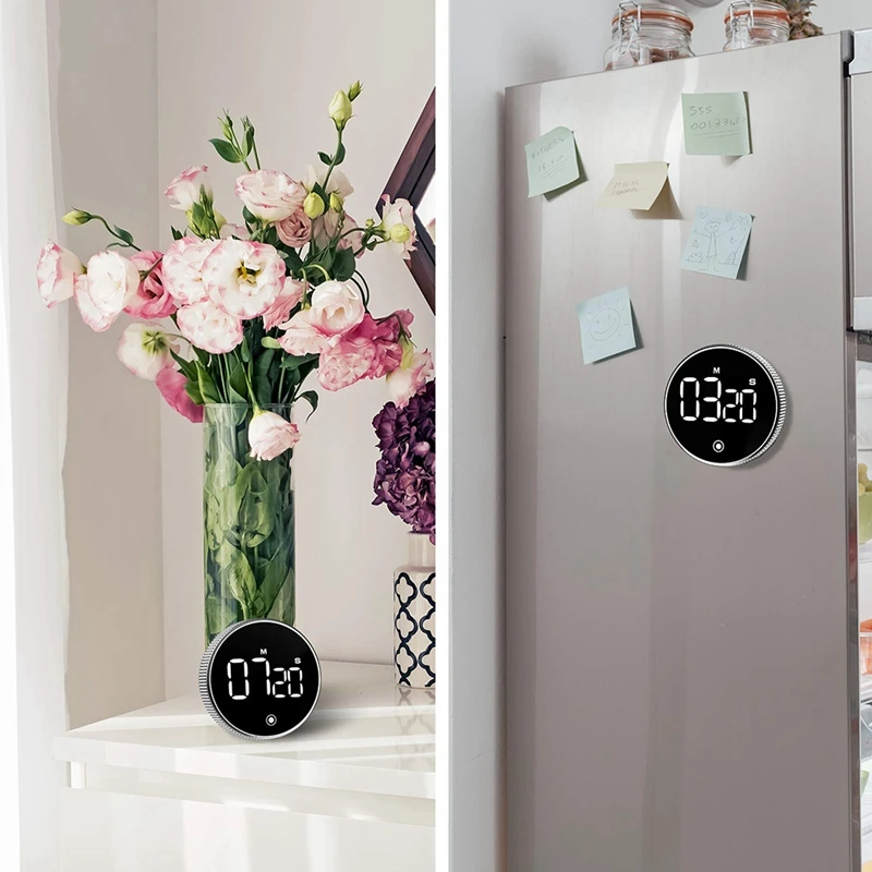 

Kitchen Timer,3.3Inch Led Display, Magnetic Countdown LED Digital Timer,for Classroom, Home Work, Fitness