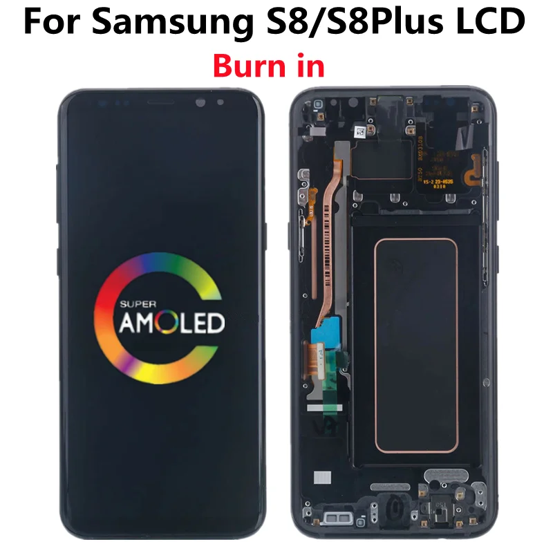 

Original For Samsung Galaxy S8 LCD With Frame Super Amoled G950F G950U Touch Screen S8 Plus G955F G955U Touch Screen Assembly