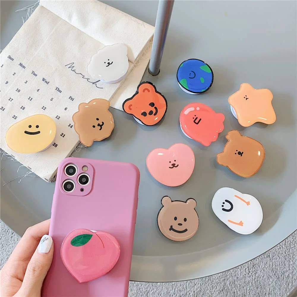 Милый мультяшный мобильный телефон держатель аксессуары кольцо на палец