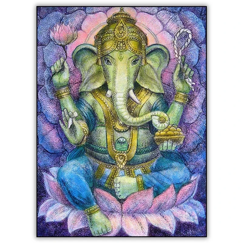 Цветной рисунок ганеша