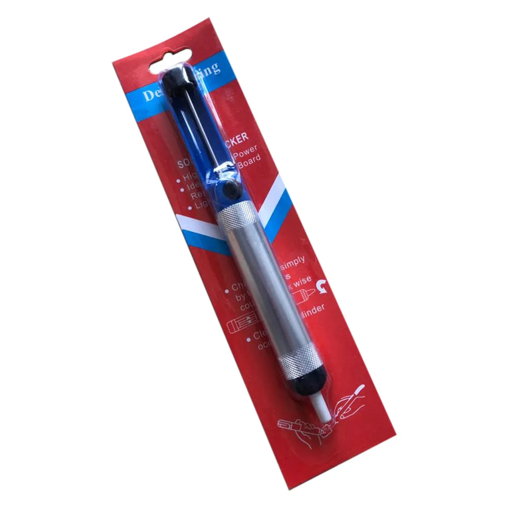 Removal Solder Tool Professional Metal Desoldering Pump Sucker Irons Remover Blue Silver | Инструменты