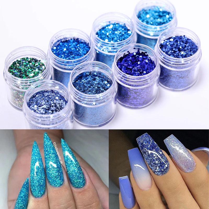 Блеск для ногтей аксессуары с лица и тела красочные микс Блестящий Nail блестки