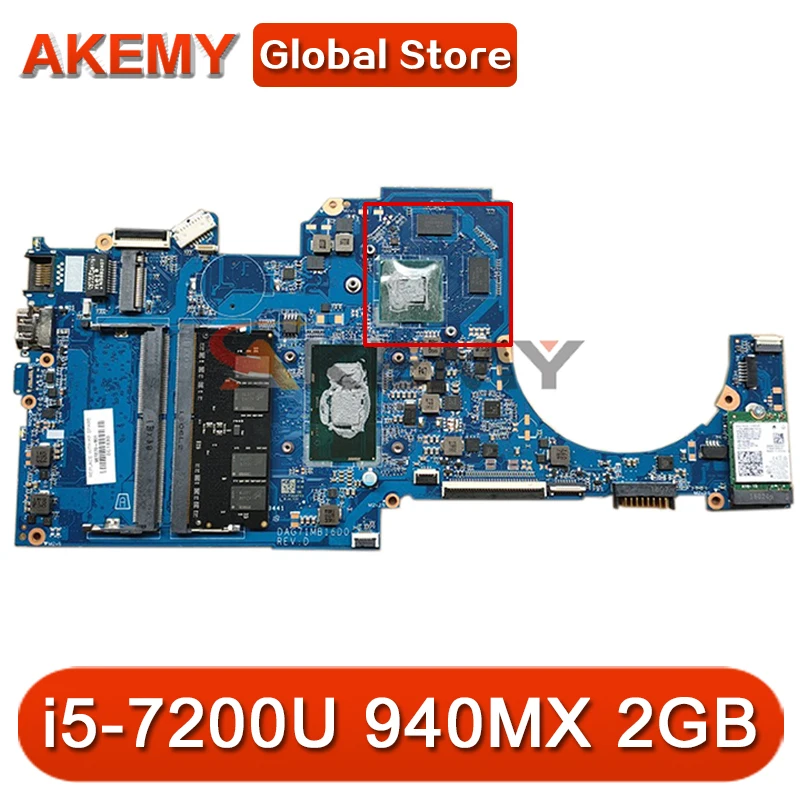 

Для HP 14-BK материнская плата портативного компьютера с i5-7200u Процессор 940MX 2 Гб GPU 927270-601 927270-001 аккумулятор большой емкости DAG71MB16D0 100% тестирован...