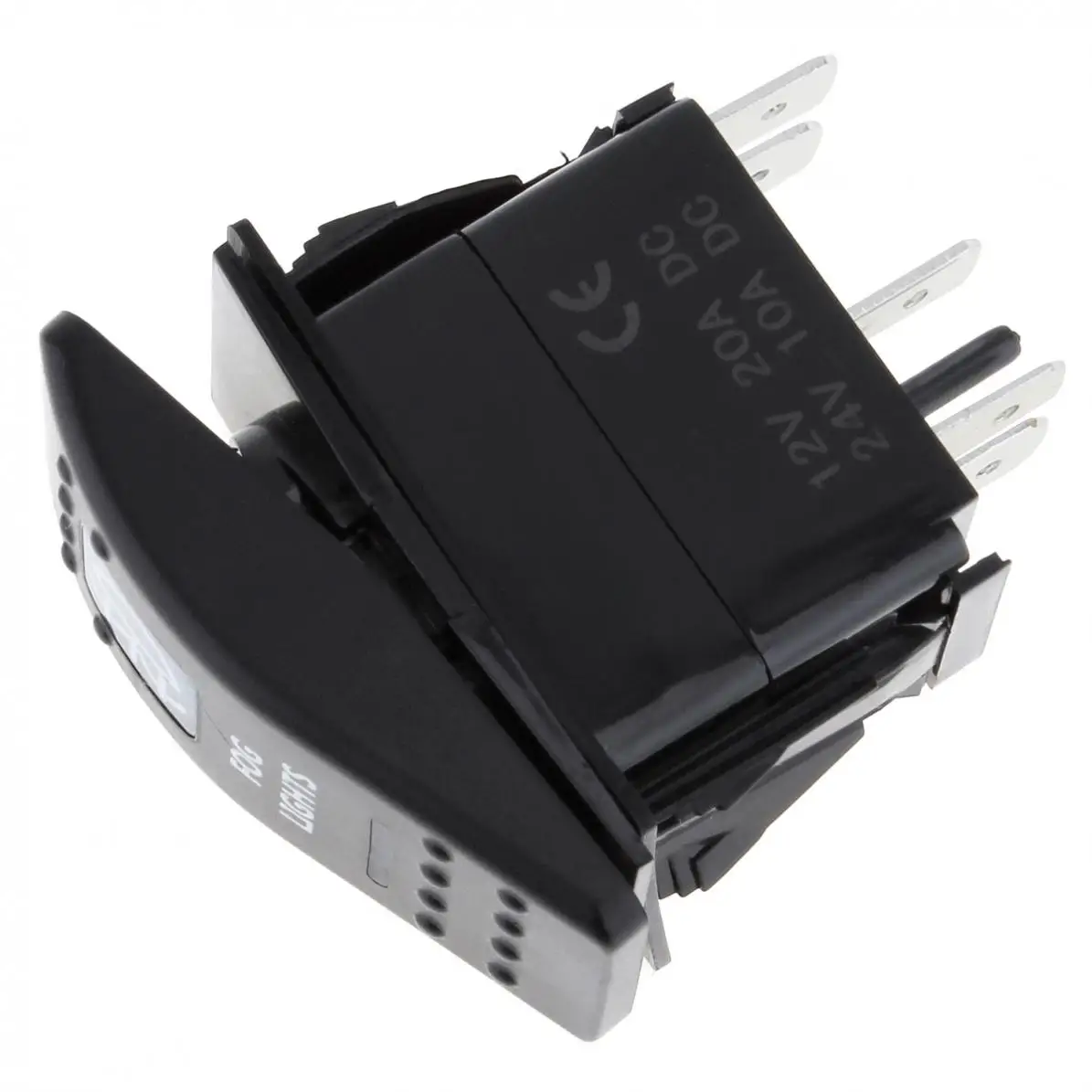 

1pcs 12V / 24V Car Sales Waterproof Durable Bar Carling Rocker Toggle Switch Blue LED Fog Light