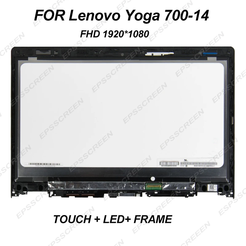 

Original NEW 14.0" screen for Lenovo Yoga 700-14isk 80QD YOGA 3-14 touch digitized LED LCD DISPLAY ASSEMBLY FHD WITH BEZEL