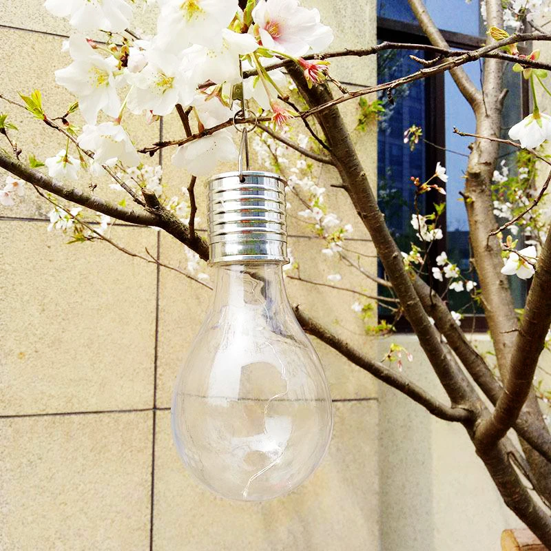 

Solar Light Outdoor Garden Courtyard Corridor Path Solar Bulb Light Christmas Tree Decoration Lantern Camping Chandelier 1pc