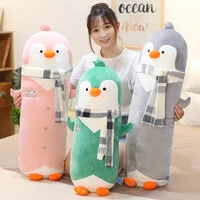 hot huggable hot 1pc 50cm70cm90cm kawaii animals toys penguin long pillow cartoon stuffed penguin sea animal children gift
