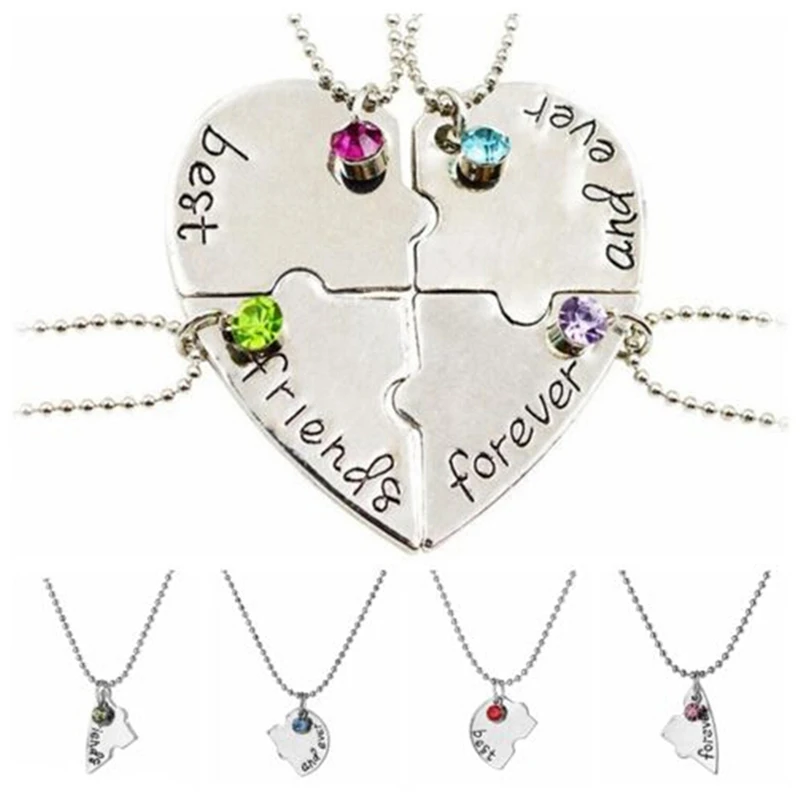 Puzzle Love Heart Friendship Necklace Best Friends Forever And Ever | Украшения и аксессуары