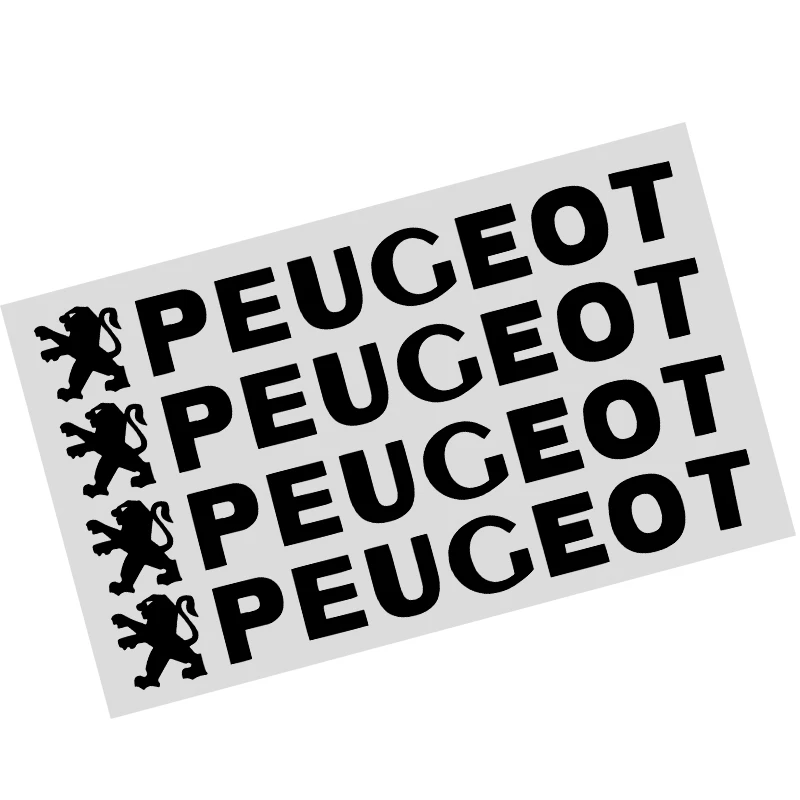 4 шт. высококачественные декоративные наклейки на автомобильные ручки для Peugeot 308