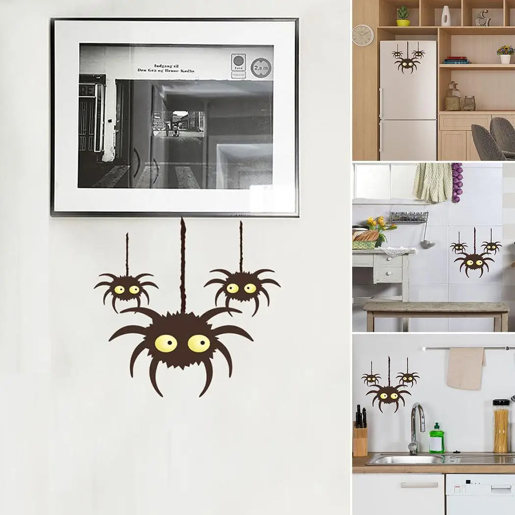 Креативный стиль Хэллоуина террор печать самоприлипающиеся стены стикер окна