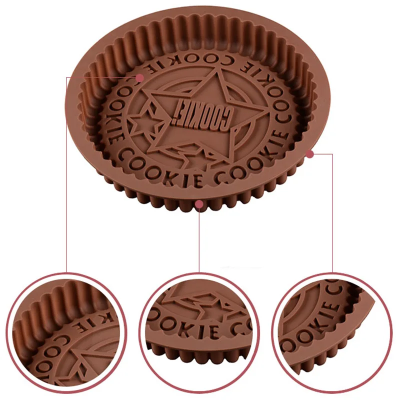 Baycheer форма для печенья букв торта круглая силиконовая большого размера хлеба