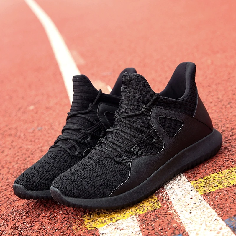 

Brand Fashion Sport Running Shoes for Men Breathable Athletic Man Shoes Black Soft Bottom Men Outdoor Running Shoes Size 39-48