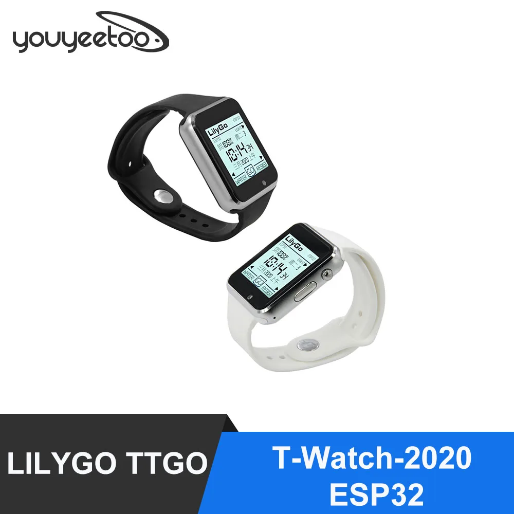 

LILYGO TTGO T-Watch-2020 ESP32 Main Chip 1.54 Inch Touch Display Programmable Wearable Environmental Interaction