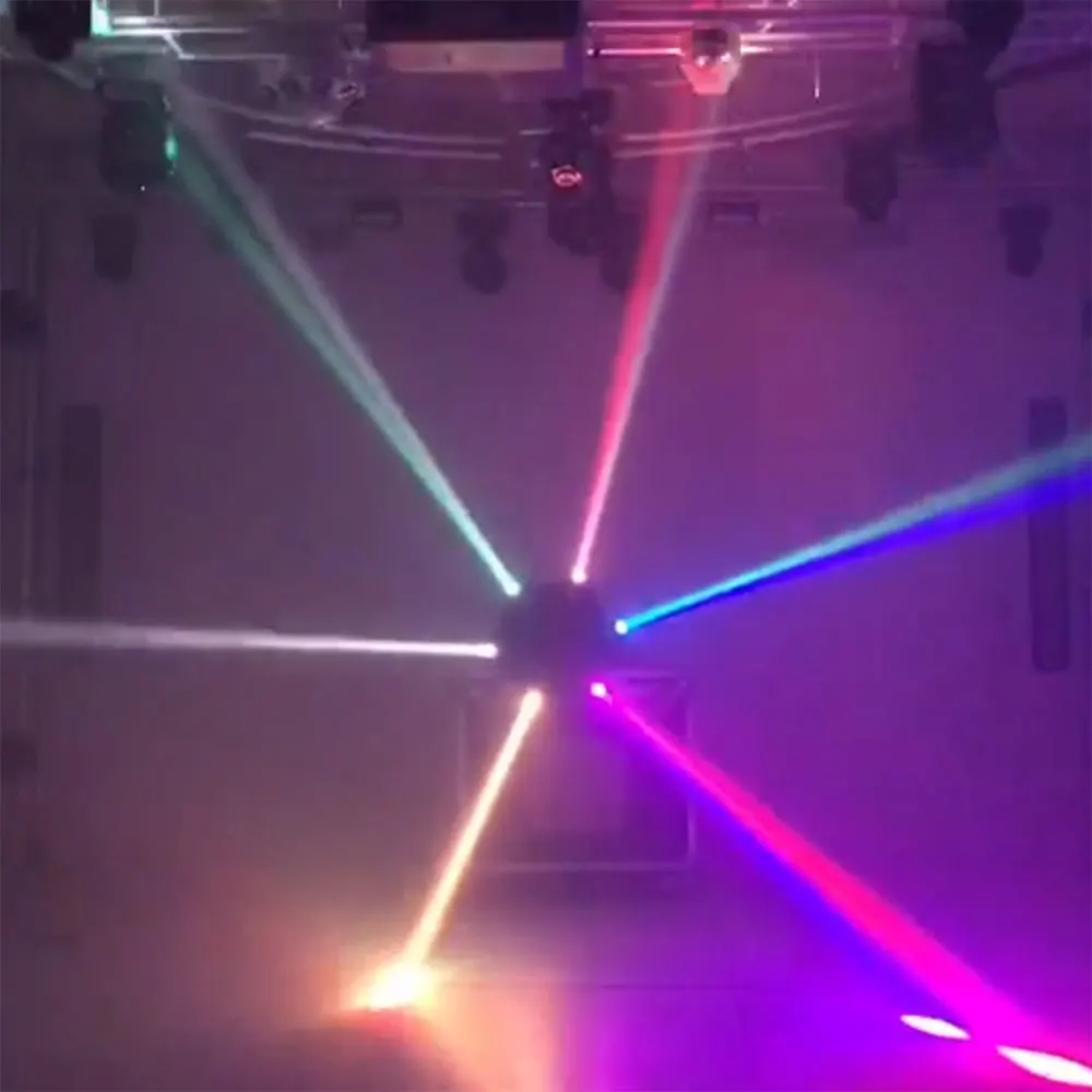 Led 6x10 Вт RGBW 4в1 луч светильник DMX512 4 головки движущийся головной