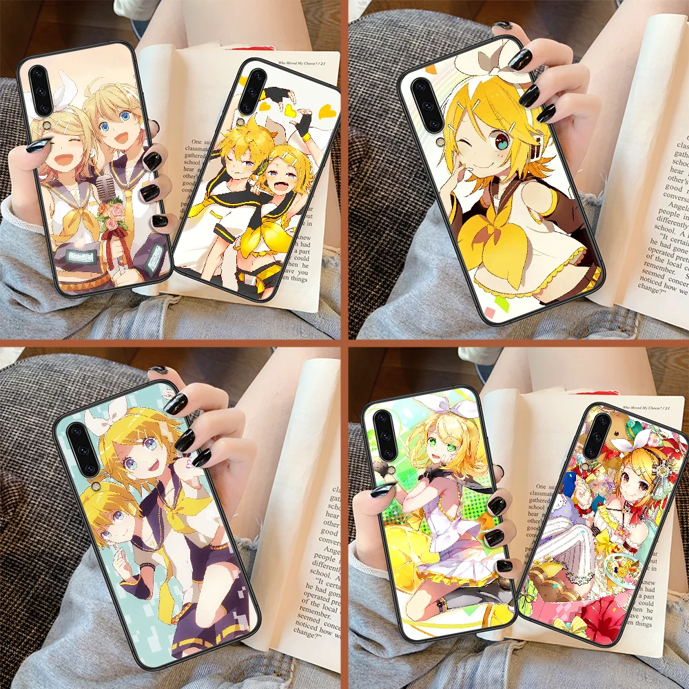 Чехол KAGAMINE RIN VOCALOID для телефона Samsung Galaxy A 3 5 7 8 10 20 20E 21S 30 30S 40 50 51 70 71 черный мягкий