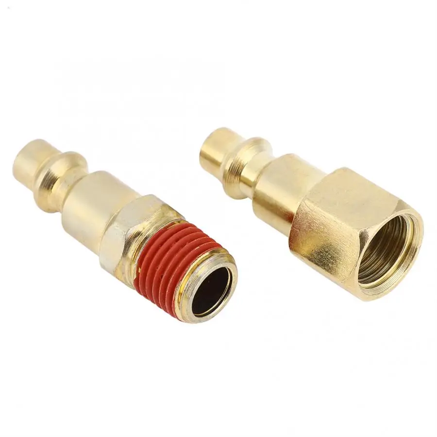 12 шт. быстроразъемный пневматический латунный Железный соединитель NPT 1/4