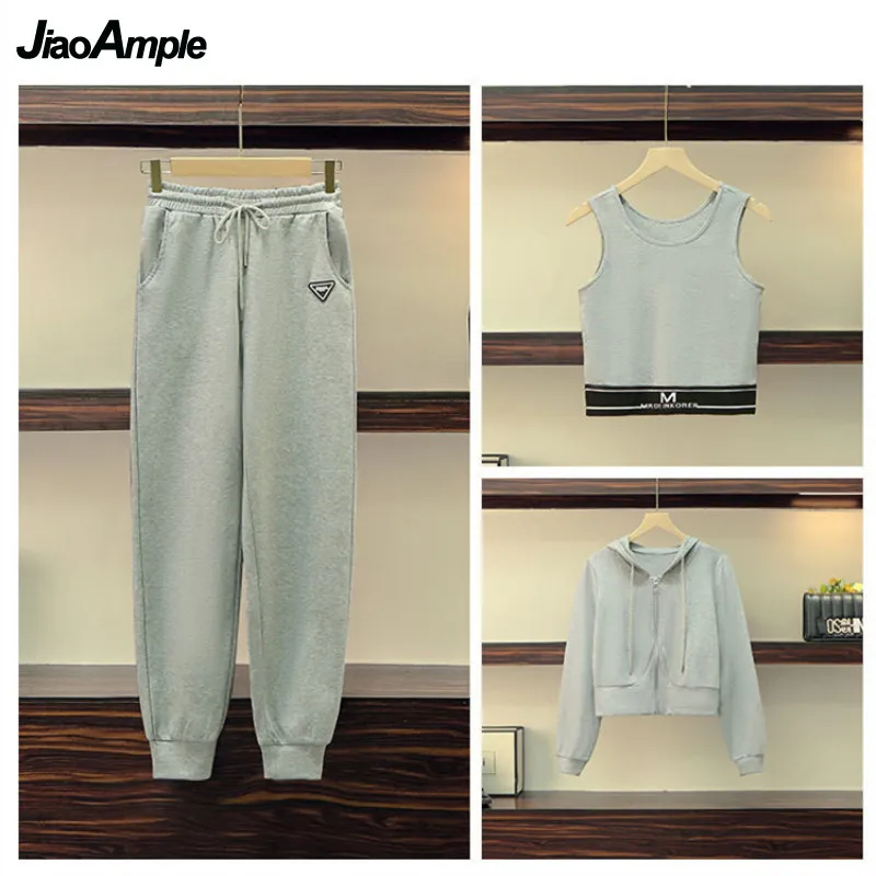 Женский спортивный костюм Новинка весна-осень 2021 спортивная одежда корейский