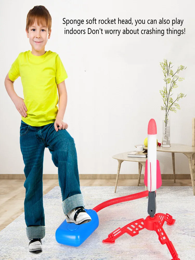 

Pedal Rocket Launcher Missile Soaring Toy Parent-child Interaction Outdoor Toy Multiplayer Game