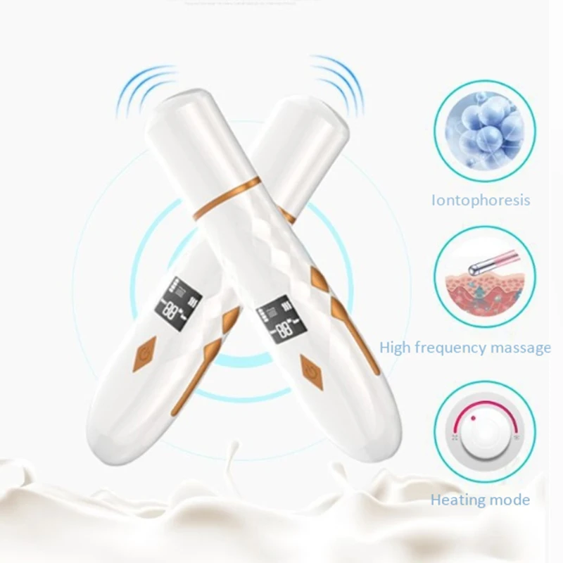 

Ultrasound Skin Scrubber with LCD Display Facial Spatula Blackhead Removal Pore Cleaner for Facial Deep Cleansing