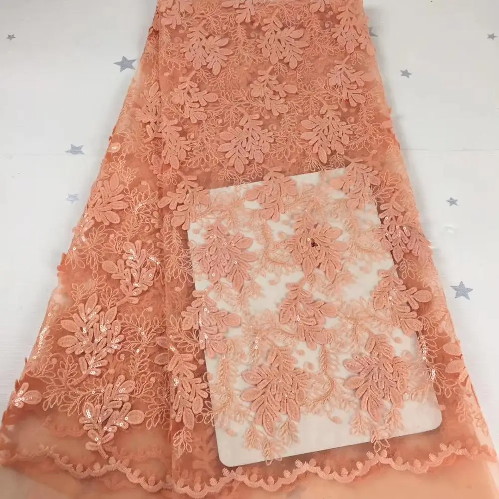 

Madison Sequins African Lace Fabric 2020 High Quality Lace Nigerian Lace Fabrics Embroidery Tulle French Lace For Dress Sewing