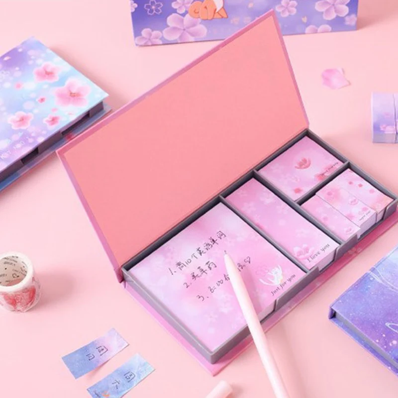 

1 Box Stationery Stickers Vaporwave DIY Planet Sticky Paper Kawaii Moon Plants Stickers For Decorating Diary Scrapbooking