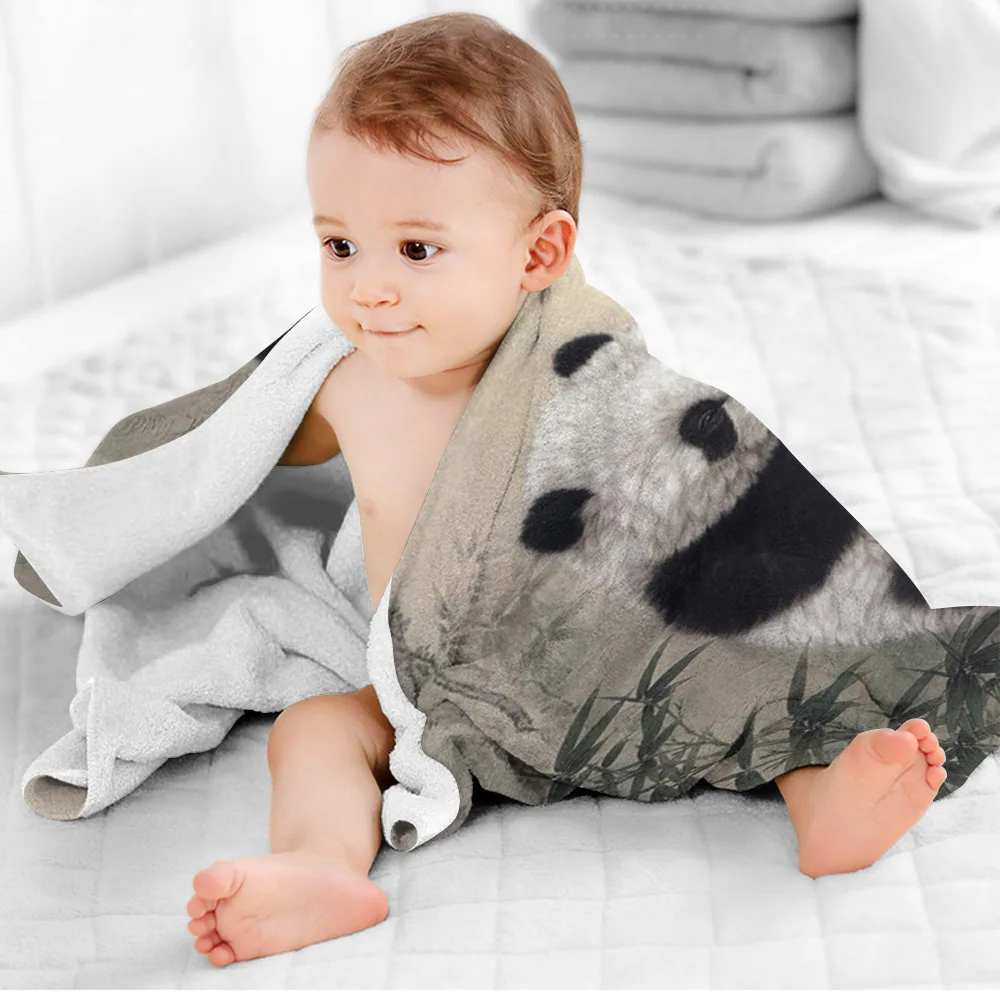 Банное полотенце из микрофибры с рисунком животных | Дом и сад