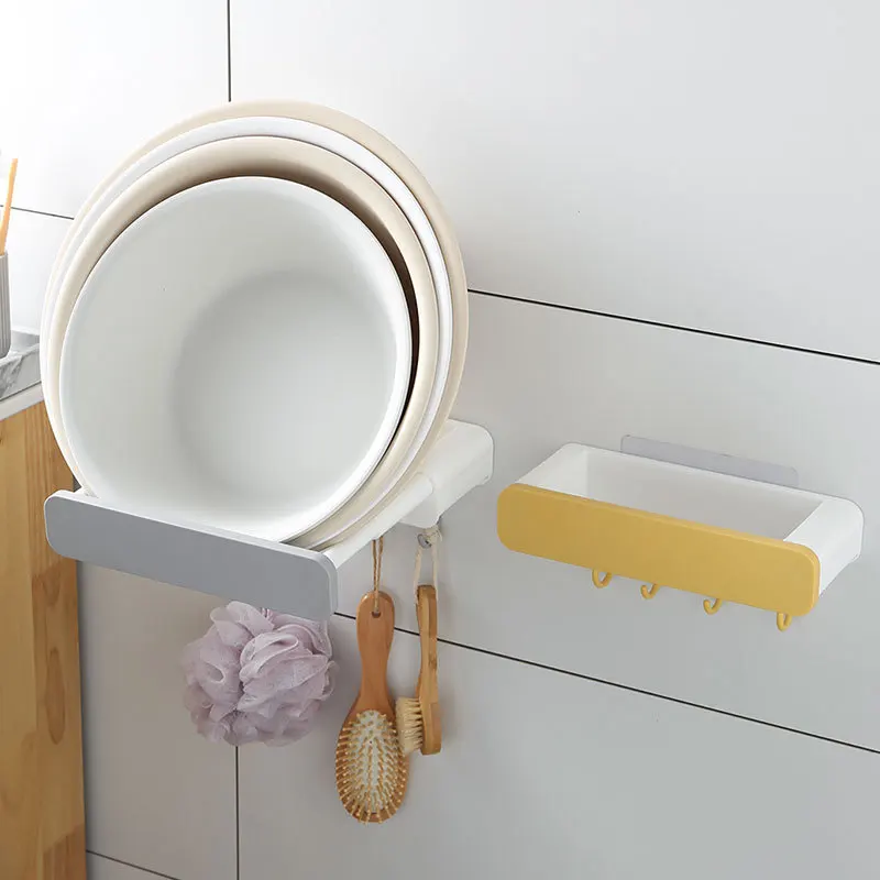 

Self-Adhesive Washbasin Hooks Flexible Storage Rack Bathroom Washbasin Racks Bathroom Organizer Holder Kitchen Accessories Rack