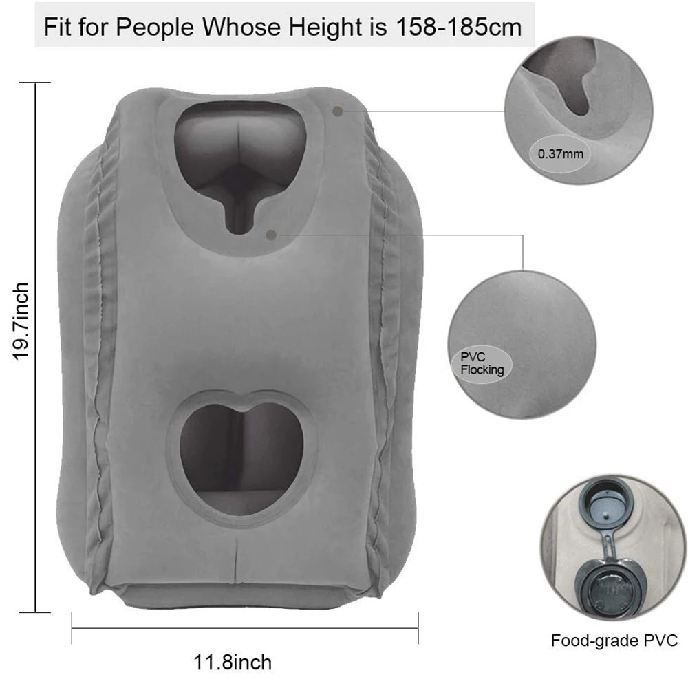 Надувные портативная подушка для путешествий Многофункциональный шеи и головы