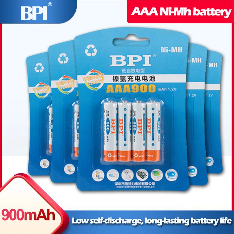 20 шт. BPI 1 2 в AAA 900 мАч NiMh перезаряжаемая батарея для игрушек цифровых камер