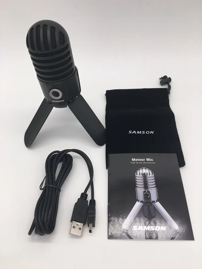 Samson Meteor Mic Studio recording конденсаторный микрофон Складная Задняя ножка с usb-кабелем сумка для переноски компьютера