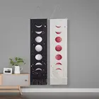 Льняной гобелен с фазами луны, подвесные гобелены, циклическое Затмение Луны, современное домашнее настенное искусство, подвесной декор, 6 стилей