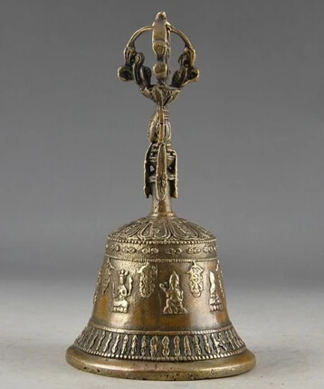 

Art Bronze Decoration Crafts Brass CHINA VINTAGE BRASS HANDWORK HAMMERED EXORCISM STATUE