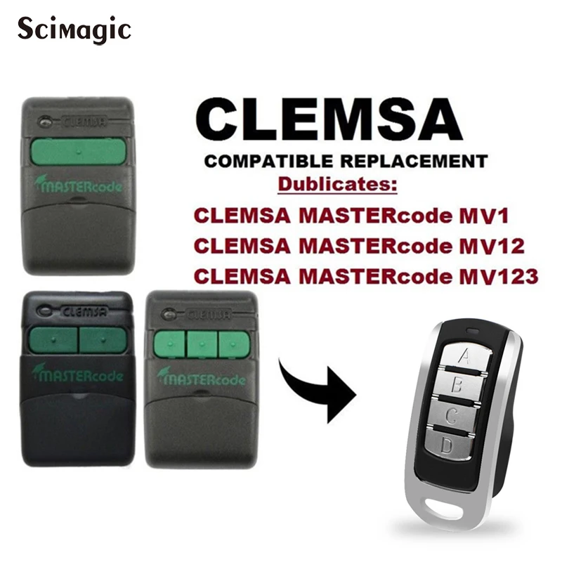 CLEMSA MUTAN код открывалка с дистанционным управлением ключ дубликатор CLEMSA ручной передатчик для гаража