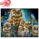 Мультфильм, животное искусство сова полная квадратная Алмазная 5D DIY алмазная живопись 3D вышивка крестиком Стразы Картина Декор подарок