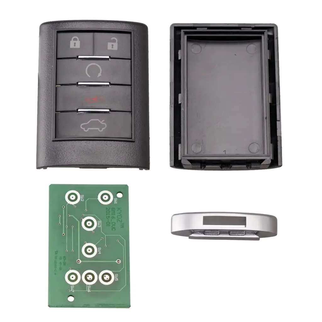 J02 OUC6000066 315 Frequency 5 Buttons Car Key For 2008 2009 2010 2011 2012 2013 Cadillac CTS Keyless Entry Remote Key Fob images - 6