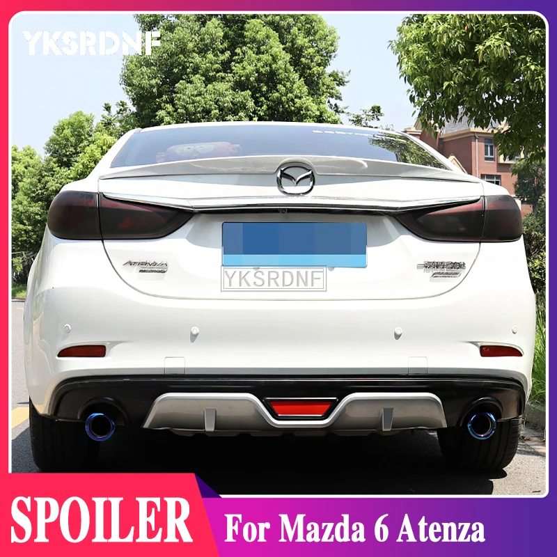 

YKSRDNF для Mazda 6 Atenza 2014, 2015, 2016, 2017, украшение автомобиля, Неокрашенный задний спойлер, высококачественный материал ABS, крыша, заднее крыло