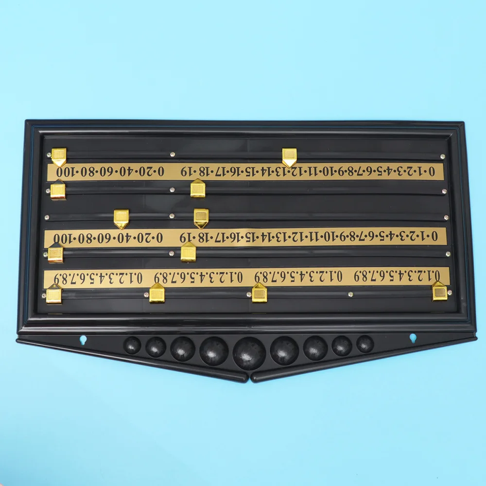 

Snooker Pool Scoreboard Game Scorer Billiard Accessories Home Club Supplies (Black)