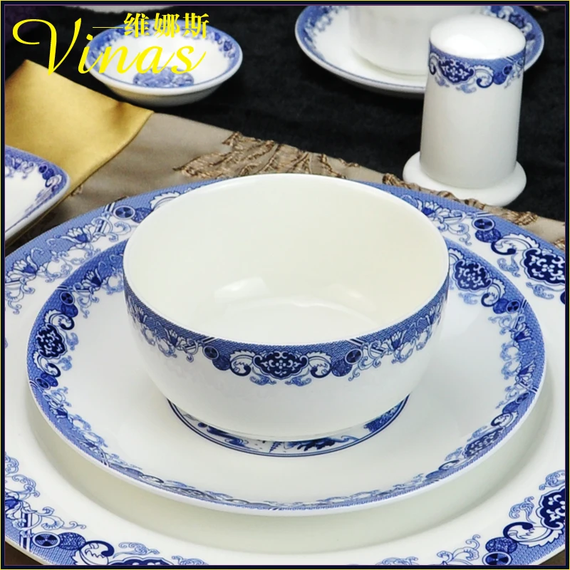 В китайском стиле керамический посуда тушью Jiangnan Золотая инкрустированная