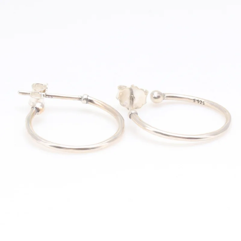 

Authentic 925 Sterling Silver Pan Earring New Versatile Earrings For Women Wedding Gift Fashion Jewelry