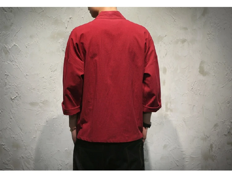 Army Green кардиган Для мужчин Костюмы хлопок Куртка-кардиган мужской уличной моды