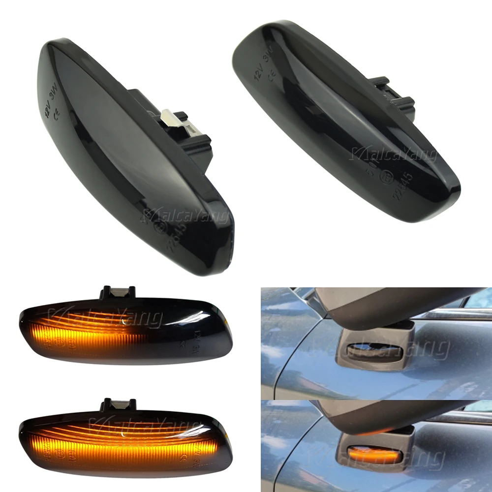 Led Sequential Turn Signal Light Flashing Side Repeater Lamp For Citroen C3 C4 C5 DS3 DS4 For Peugeot 207 308 3008 5008 RCZ