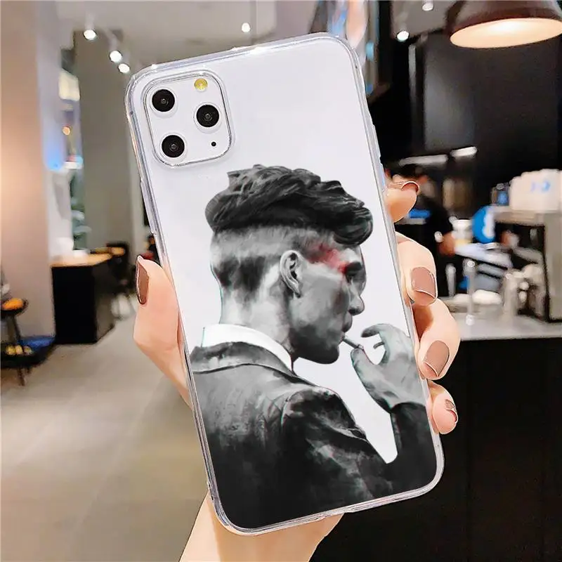 

Peaky Blinders Thomas Phone Case Transparent soft For iphone 5 5s 5c se 6 6s 7 8 11 12 plus mini x xs xr pro max