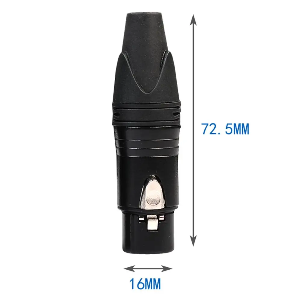 10 шт. XLR 3Pin Женский DIY Аудио кабель микрофонные разъемы припой сварочный штекер Cannon штекер контактный толстый медный сердечник высококлассные микрофонные адаптеры