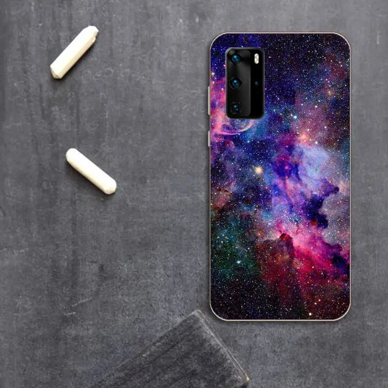 

Pink space universe Phone Cases Transparent for Xiaomi Redmi note 10 t 8 9 pro lite 11 Huawei P honor 8 10i 20 30 40 smart 2019