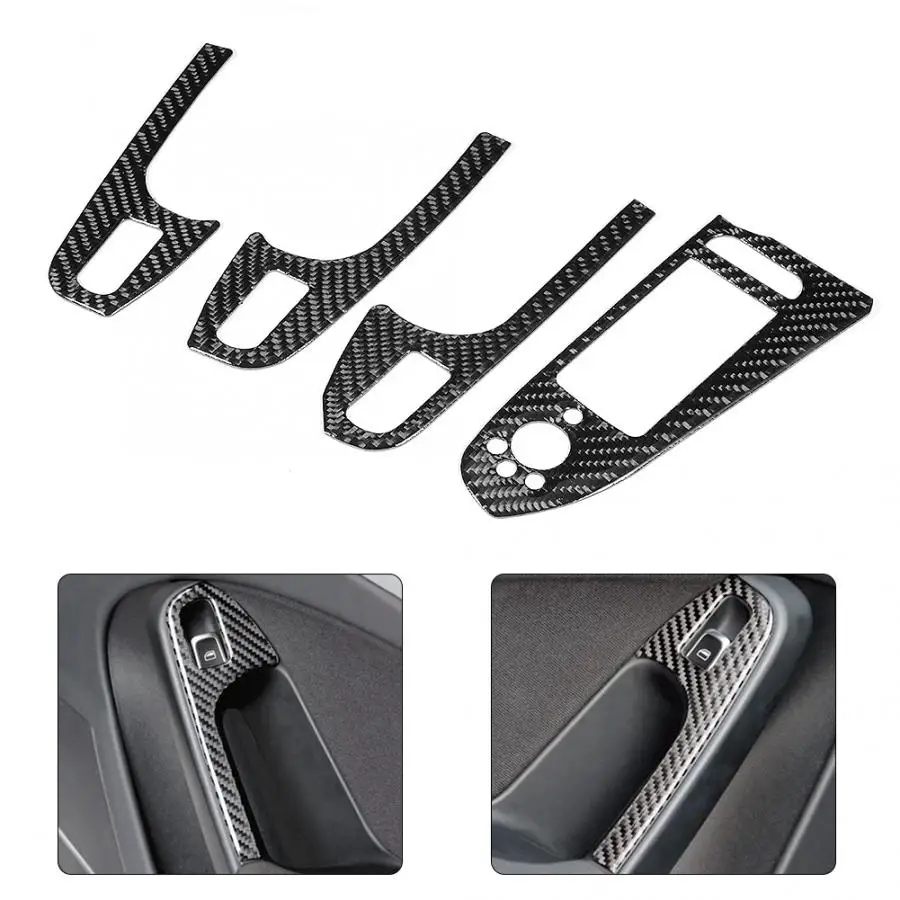 Наклейка на дверь и окно панель подъема кнопка рамка отделка рамы подходит для Audi