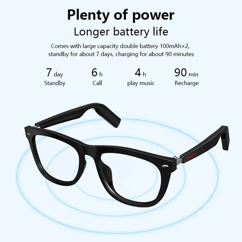 저렴한 E9 스마트 블루투스 헤드셋 안경 개방형 편광 선글라스 음악 듣기 및 전화 응답