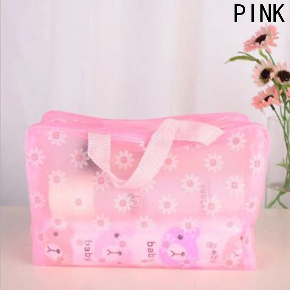 

New Fashion Waterproof PVC Makeup Cosmetics Bag Clear Transparent Travel Storage Box Girls Women Make Up Pouch