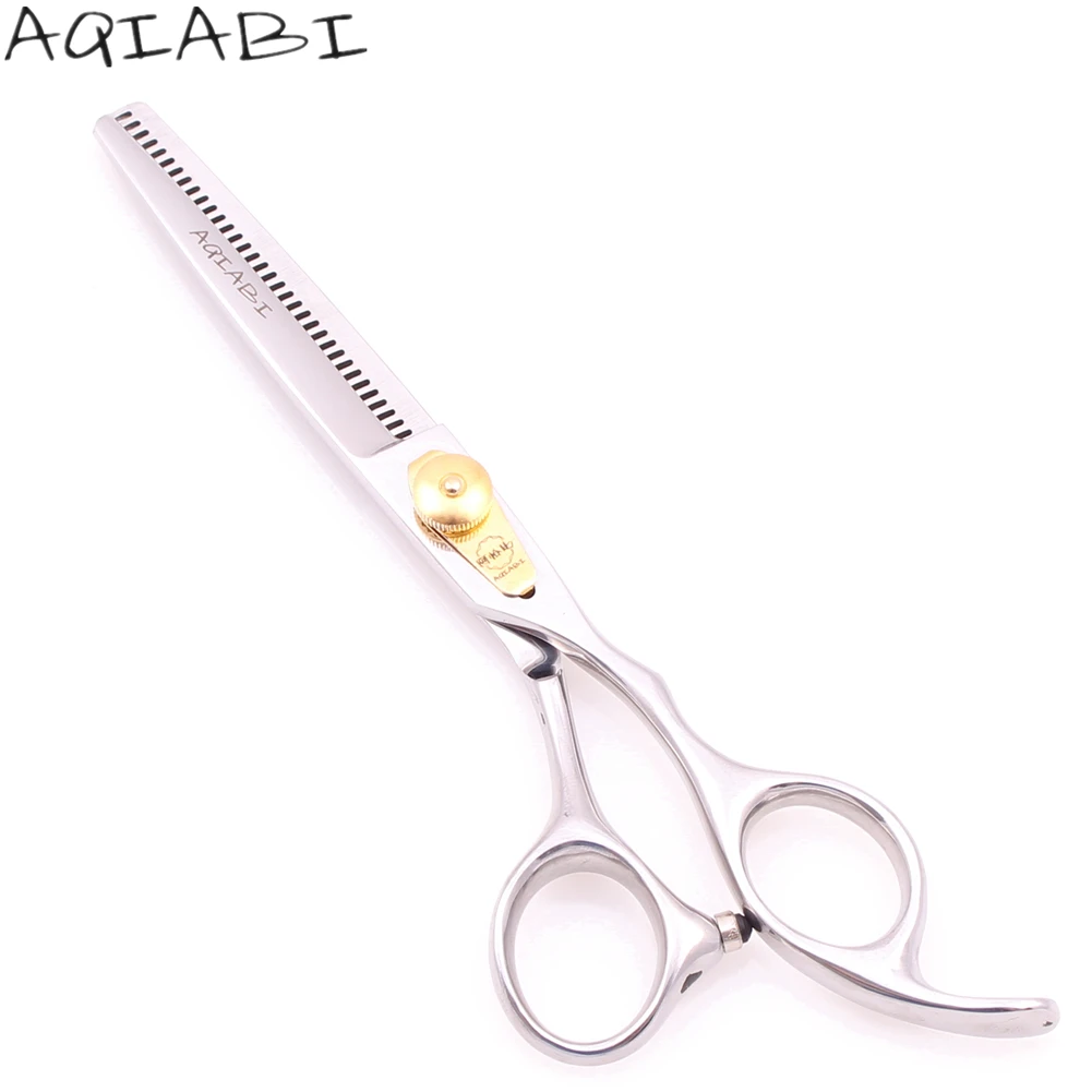 

Ножницы для стрижки волос 6 дюймов 440C AQIABI, филировочные ножницы, Профессиональные парикмахерские ножницы, парикмахерские ножницы, защита от...