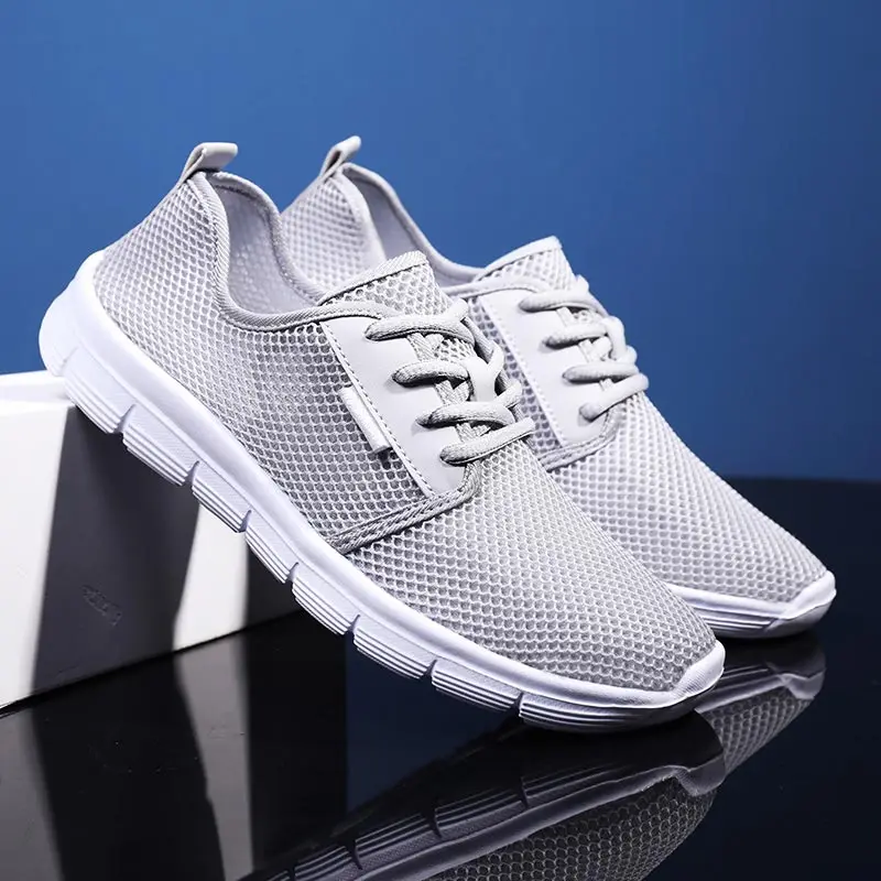 Big Size Summer Running Shoes for Women Sneakers Woman Sports Men Sport Lightweight Footwear Grey A-376 | Спорт и развлечения
