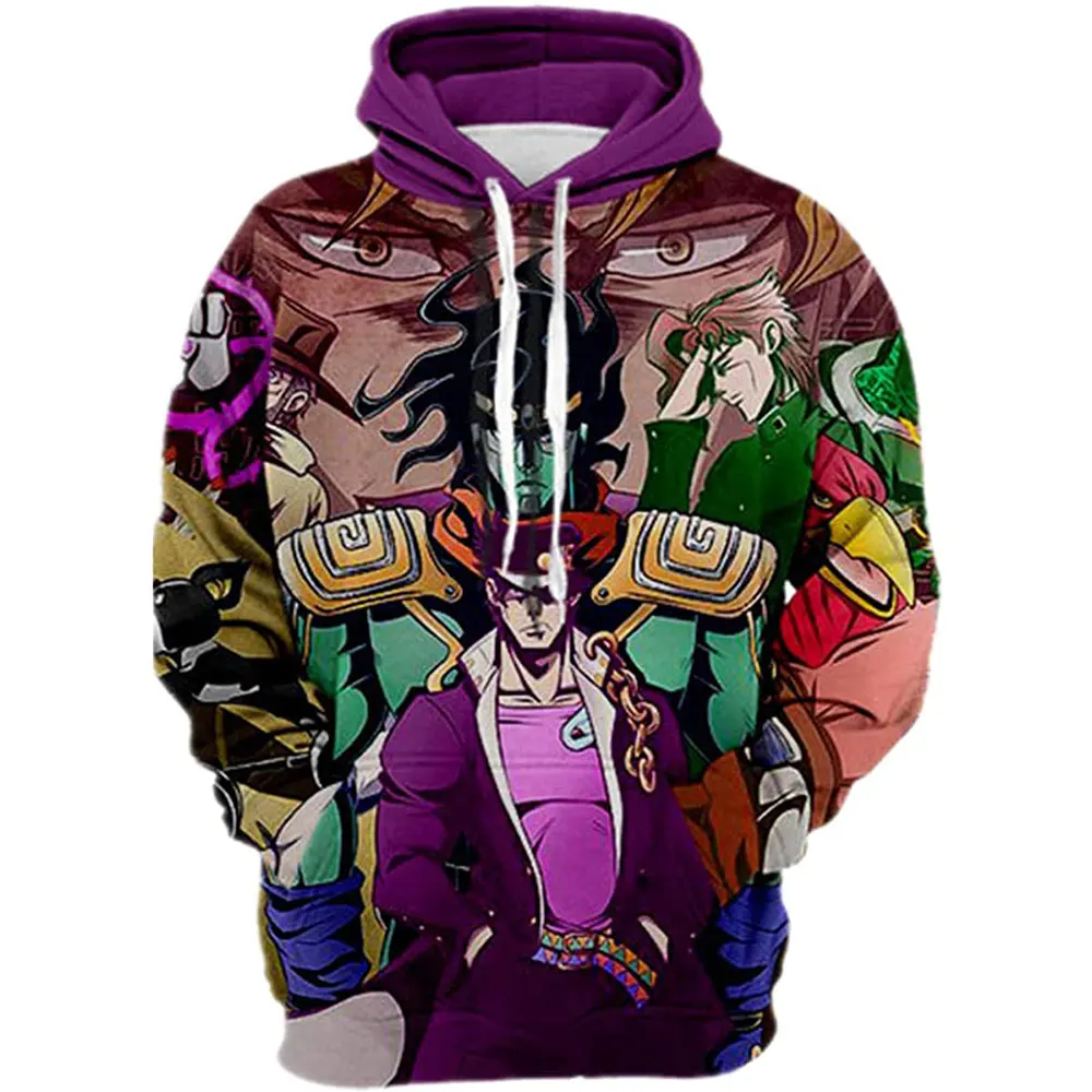 Толстовка JoJo Мужская/Женская осенне-зимняя повседневная с 3D принтом - купить по